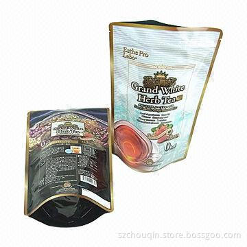 Stand Up Zipper Bag for Tea, Jerky, Coffee and Croutons